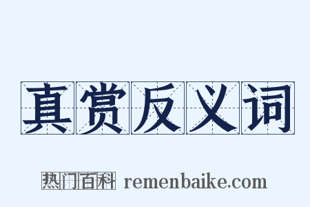 真赏反义词是什么意思的图片